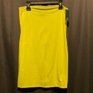 Strapless Neon Bodycon Dress
